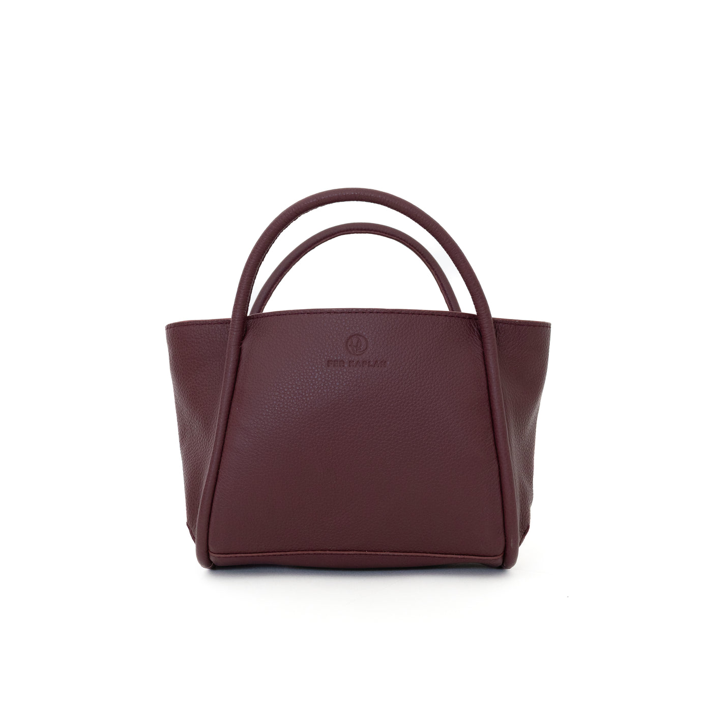 Mini Tote Mary bordeaux, borsa tracolla piccola in pelle artigianale FerKaplan